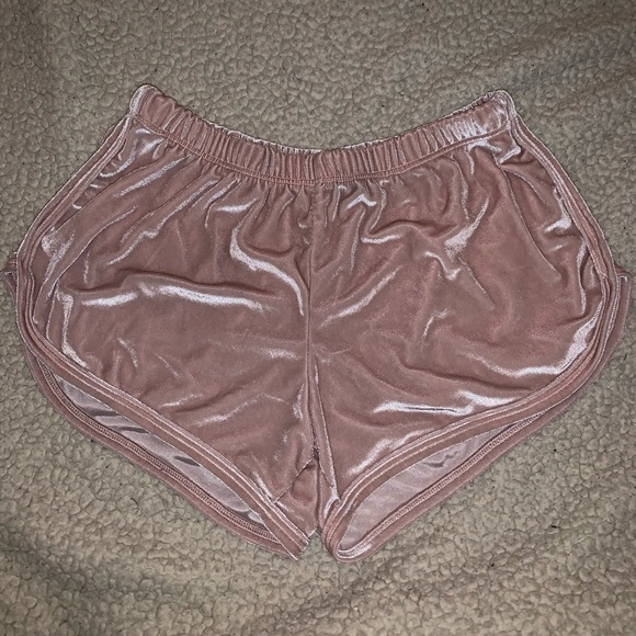 Brandy Melville Pants - brandy Melville velvet shorts
